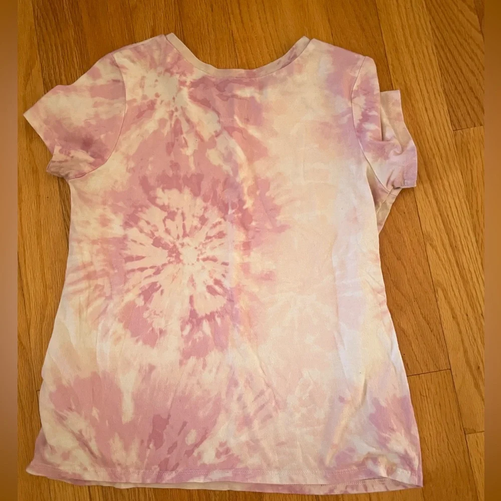 Justice little girls, tie-dye a AC/DC shirt size 12